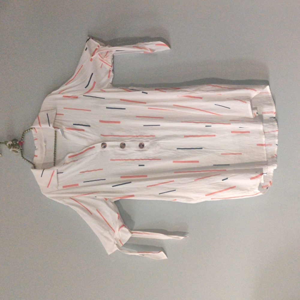Cute comfy tunic dress with ties at the arm